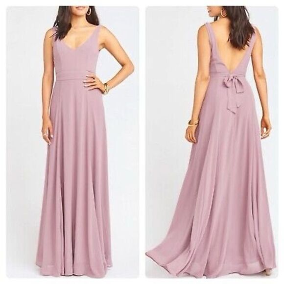 Show Me Your Mumu Jenn Maxi Dress Antique Rose Chiffon Size XXS - Picture 1 of 5